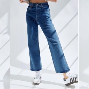 Levis Ribcage Straight Leg Georgie Wash 28